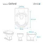 Tampa De Vaso Poliester Oxford Cinza Claro Para Bacia Deca