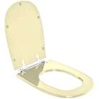 Tampa De Vaso Poliester Paris Bege Claro Vaso Ideal Standard