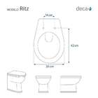 Tampa De Vaso Poliéster Ritz Branco Para Bacia Deca