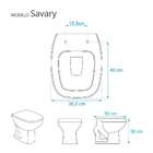 Tampa De Vaso Poliéster Savary Branco Para Bacia Eternit 6lpf