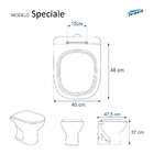 Tampa De Vaso Poliester Speciale Branco Para Bacia Icasa