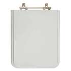 Tampa De Vaso Poliester Square Cinza Claro Para Bacia Incepa