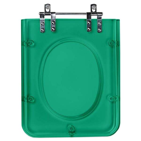 Tampa De Vaso Poliéster Square Verde Transparente Para Incepa