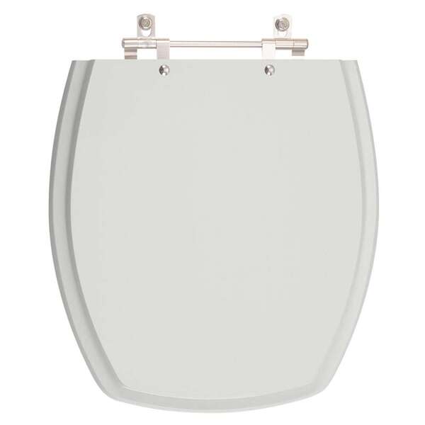 Tampa De Vaso Poliester Thema Cinza Claro Para Bacia Incepa