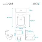 Tampa De Vaso Poliester Unic Branco Para Bacia Deca