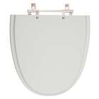 Tampa De Vaso Poliester Up Cinza Claro Para Bacia Celite