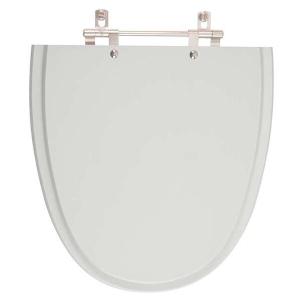 Tampa De Vaso Poliester Up Cinza Claro Para Bacia Celite