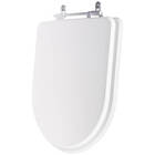 Tampa De Vaso Poliester Valentina Branco Para Bacia Hervy