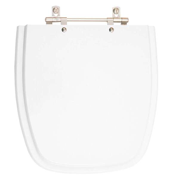 Tampa De Vaso Poliester Versato Branco Para Bacia Celite