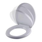 Tampa De Vaso Polipropileno Oriane Branco Para Bacia Ideal St