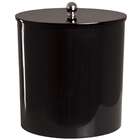 Tampa De Vaso Preta + Lixeira Preta