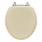 Tampa De Vaso Sanitário Almofadada Fiori Marfim Para Bacia Fi