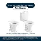 Tampa De Vaso Sanitario Almofadada Parati Branco Para Bacia L