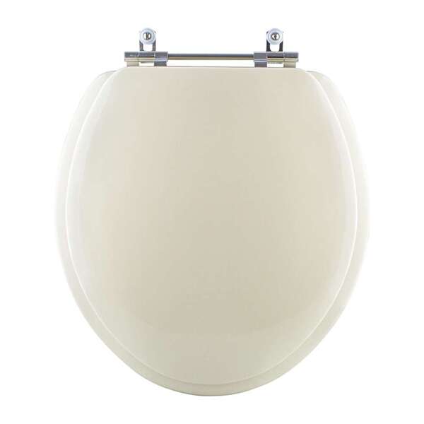 Tampa De Vaso Sanitario Almofadada Ravena Creme Para Bacia De