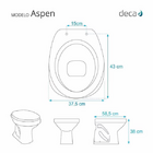 Tampa De Vaso Sanitário Aspen Laqueado Cinza Claro Deca