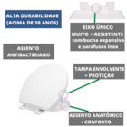 Tampa De Vaso Sanitário Assento Soft Close Para Bacia Colonia