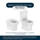 Tampa De Vaso Sanitário Boss Noir Preto Fosco Para Bacia Ince