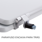 Tampa De Vaso Sanitário Calypso Branco Para Bacia Incepa Lauf