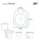 Tampa De Vaso Sanitário Com Amortecedor Alamo Bege Claro Para