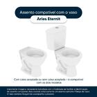 Tampa De Vaso Sanitário Com Amortecedor Aries Bege Claro Para
