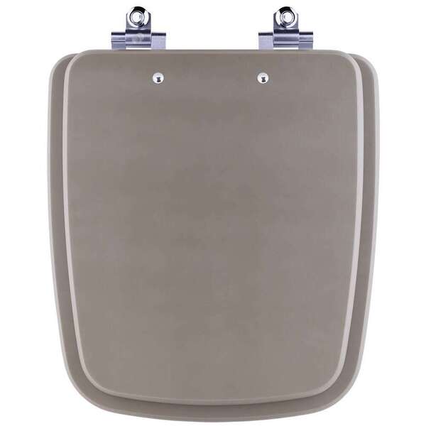 Tampa De Vaso Sanitario Com Amortecedor Boss Gris Cinza Fosco