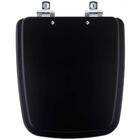 Tampa De Vaso Sanitario Com Amortecedor Boss Matte Black Pret