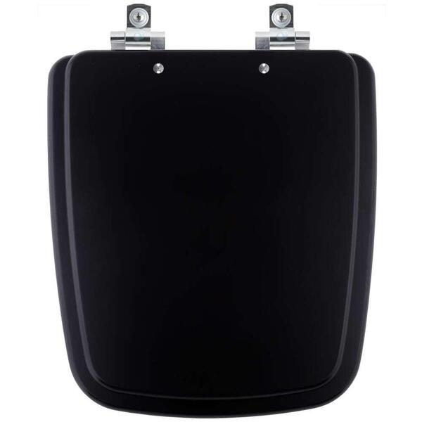 Tampa De Vaso Sanitario Com Amortecedor Boss Matte Black Pret