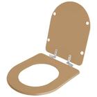 Tampa De Vaso Sanitário Com Amortecedor Carrara Bege Castor P