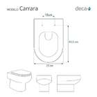 Tampa De Vaso Sanitário Com Amortecedor Carrara Preto Ébano F