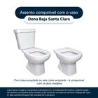 Tampa De Vaso Sanitário Com Amortecedor Dona Beja Bege Claro