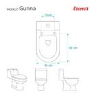 Tampa De Vaso Sanitário Com Amortecedor Gunna Branco Para Bac