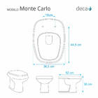 Tampa De Vaso Sanitário Com Amortecedor Monte Carlo Branco Pa