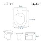 Tampa De Vaso Sanitário Com Amortecedor Net Branco Para Bacia