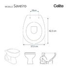 Tampa De Vaso Sanitário Com Amortecedor Saveiro Pergamon (beg