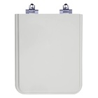 Tampa De Vaso Sanitário Com Amortecedor Square Cinza Platina