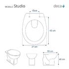 Tampa De Vaso Sanitário Com Amortecedor Studio Creme (bege) P