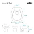 Tampa De Vaso Sanitario Com Amortecedor Stylus Para Celite