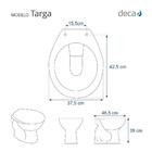 Tampa De Vaso Sanitário Com Amortecedor Targa Creme (bege) Pa