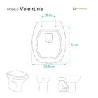 Tampa De Vaso Sanitário Com Amortecedor Valentina Bege Claro