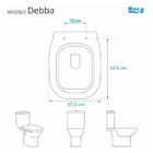 Tampa De Vaso Sanitário Debba Pp Smart Close Branco