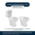 Tampa De Vaso Sanitário Decorado Colonial Branco Para Bacia H