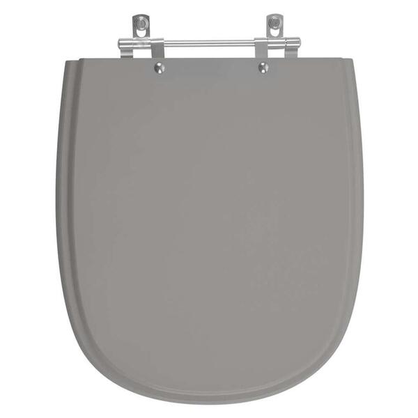 Tampa De Vaso Sanitário Donna Cinza Escuro Para Louça Santama