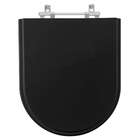 Tampa De Vaso Sanitário Firenze Preto Para Bacia Icasa