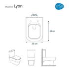 Tampa De Vaso Sanitário Laqueado Lyon Branco Para Bacia Sensea