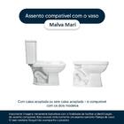 Tampa De Vaso Sanitario Malva Branco Para Bacia Mari