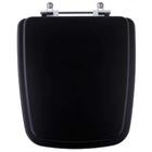 Tampa De Vaso Sanitario Poliester Boss Matte Black Preto Fosc