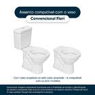 Tampa De Vaso Sanitário Poliéster Com Amortecedor Fiori Marfi