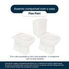 Tampa De Vaso Sanitário Poliéster Com Amortecedor Flox Branco