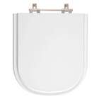 Tampa De Vaso Sanitário Poliéster Flox Branco Para Bacia Fiori