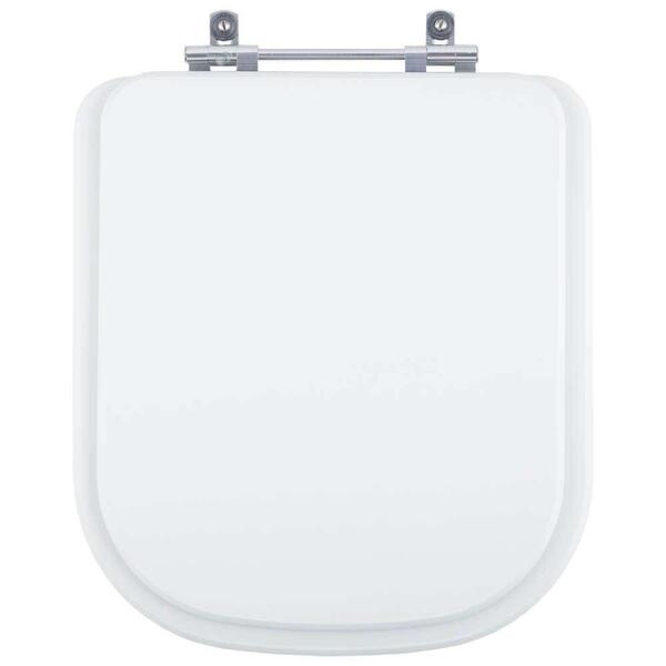 Tampa De Vaso Sanitário Poliéster Lyon Branco Para Bacia Sens